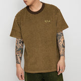 POLAR SKATE TERRY STRIPE TEE BROWN