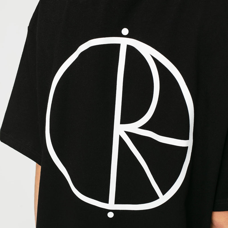 POLAR SKATE STROKE LOGO TEE BLACK