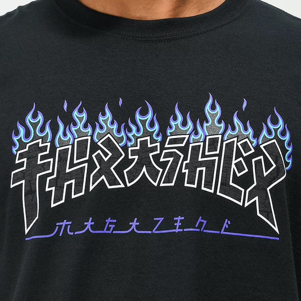THRASHER GODZILLA CHARRED S/S T-SHIRT BLACK