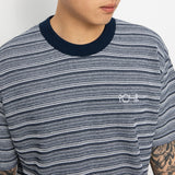 POLAR SKATE STRIPE SHIN TEE NAVY