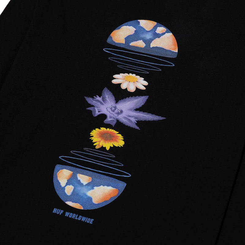 HUF WE ARE THE WORLD L/S TEE BLACK