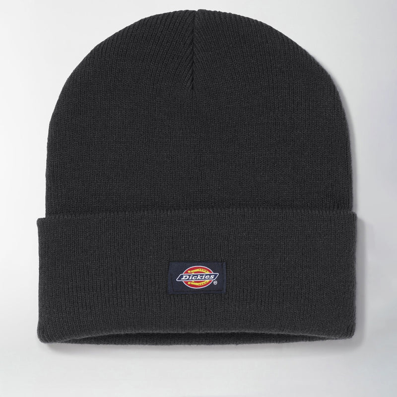 DICKIES ACRYLIC CUFFED BEANIE HAT BLACK