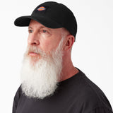 DICKIES WASHED CANVAS CAP BLACK