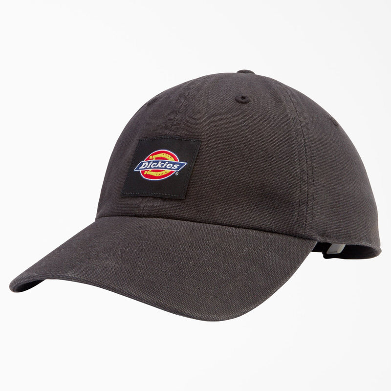 DICKIES WASHED CANVAS CAP BLACK