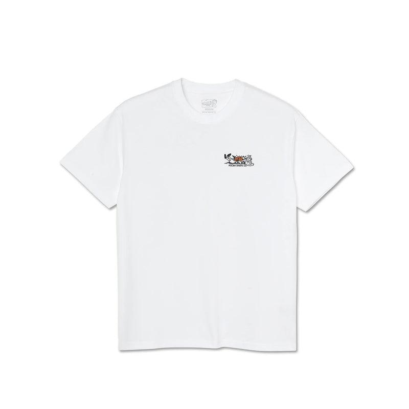 POLAR SKATE BASEBALL TEE WHITE