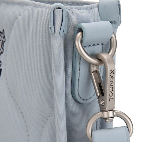KANGOL QUILT II SMALL CROSS BAG BLUE