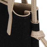 KANGOL DUO CANVAS MINI CROSS BAG BLACK