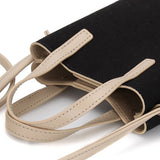 KANGOL DUO CANVAS MINI CROSS BAG BLACK
