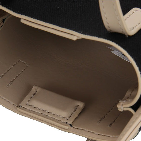 KANGOL DUO CANVAS MINI CROSS BAG BLACK