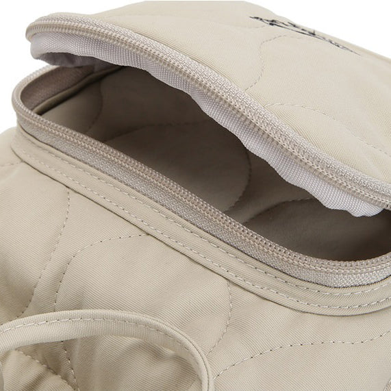 KANGOL QUILT II BUCKET BAG BEIGE