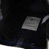 KANGOL CHECKER II BUCKET BAG NAVY
