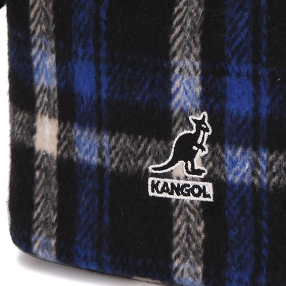 KANGOL CHECKER II BUCKET BAG NAVY