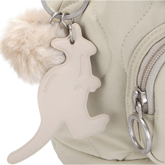 KANGOL QUILT II BUCKET BAG BEIGE