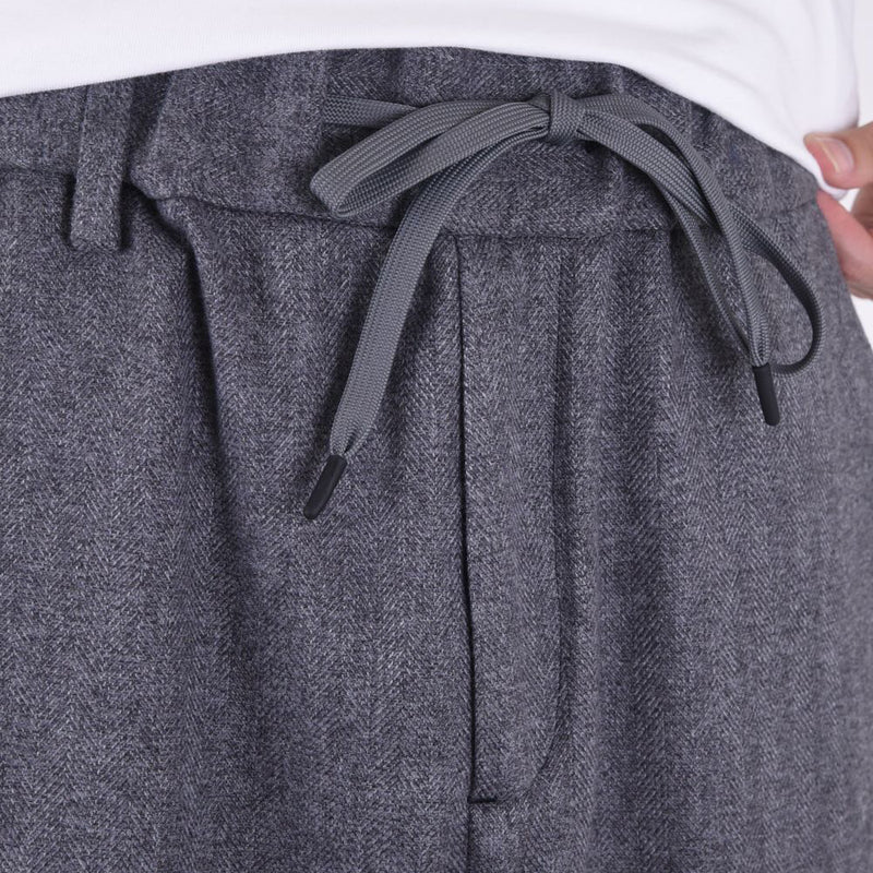 WHITE MOUNTAINEERING HERRINGBONE WIDE TAPERED PANTS GRAY
