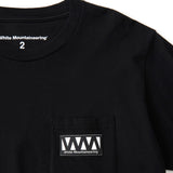 WHITE MOUNTAINEERING LOGO POCKET T-SHIRT BLACK