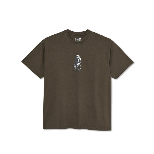 POLAR SKATE SHADOW TEE BROWN