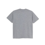 POLAR SKATE VERTICAL LOGO TEE HEATHER GREY