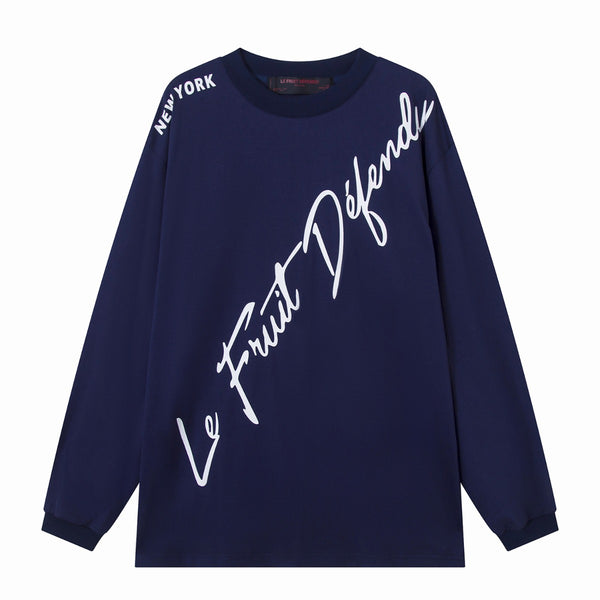 LE FRUIT DEFENDU 80'S WORKOUT SWEATER NAVY