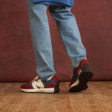 NEW BALANCE 327 NB NAVY WITH NB SCARLET MS327MR RED