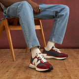 NEW BALANCE 327 NB NAVY WITH NB SCARLET MS327MR RED