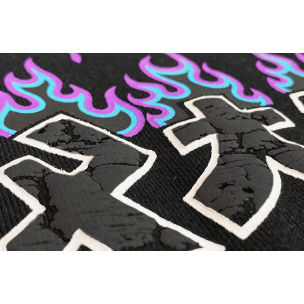 THRASHER GODZILLA CHARRED HOODED SWEATSHIRT BLACK