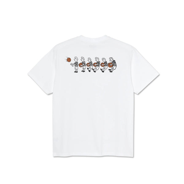 POLAR SKATE BASEBALL TEE WHITE