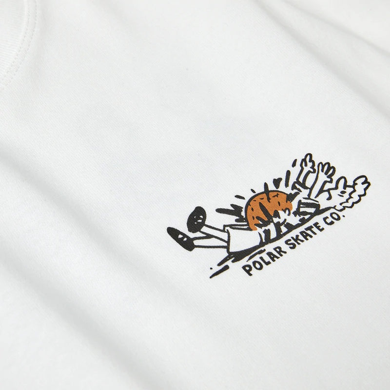 POLAR SKATE BASEBALL TEE WHITE