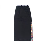 SIMEON FARRAR VISCOSE SLIT SKIRT BLACK