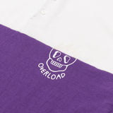 ART OF SCRIBBLE OVERLOAD PURPLE RUGBY SHIRT - SHORT SLEEVE (SUN-TECH) WHITE / PURPLE
