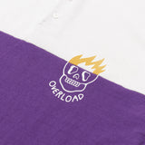 ART OF SCRIBBLE OVERLOAD PURPLE RUGBY SHIRT - SHORT SLEEVE (SUN-TECH) WHITE / PURPLE