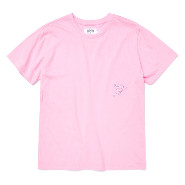 ART OF SCRIBBLE BORED SHORT SLEEVE T-SHIRT PINK