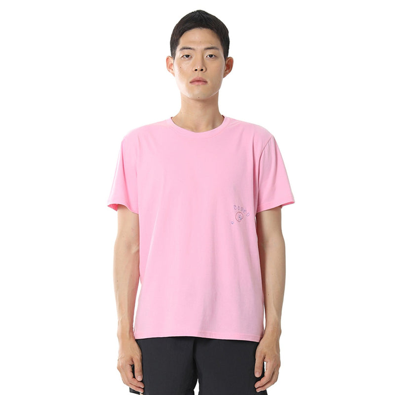 ART OF SCRIBBLE BORED SHORT SLEEVE T-SHIRT PINK