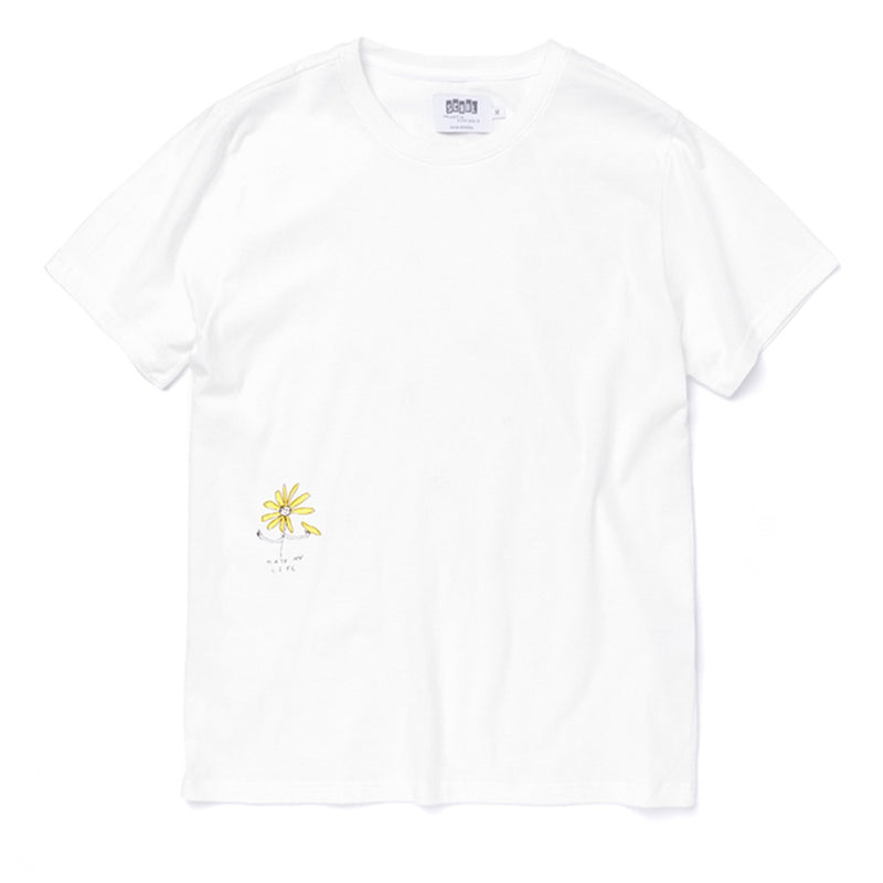 ART OF SCRIBBLE HATE SHORT SLEEVE T-SHIRT OFF WHITE