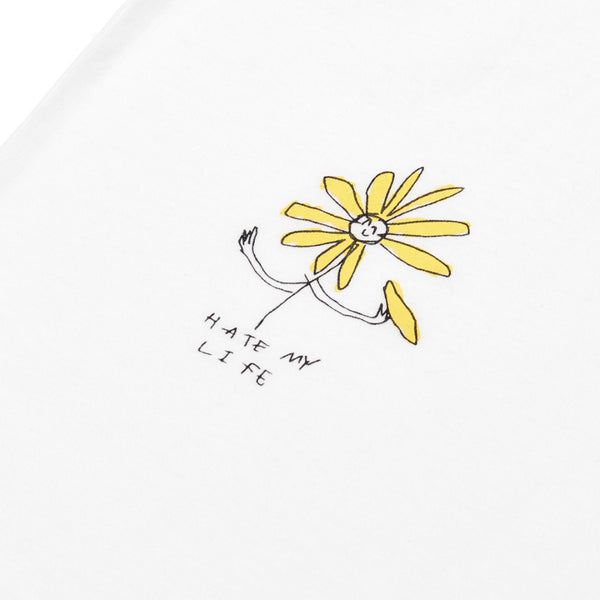 ART OF SCRIBBLE HATE SHORT SLEEVE T-SHIRT OFF WHITE