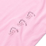 ART OF SCRIBBLE GOOD TIME SHORT SLEEVE T-SHIRT PINK