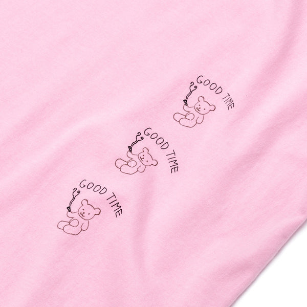 ART OF SCRIBBLE GOOD TIME SHORT SLEEVE T-SHIRT PINK