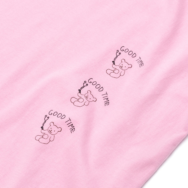 ART OF SCRIBBLE GOOD TIME SHORT SLEEVE T-SHIRT PINK