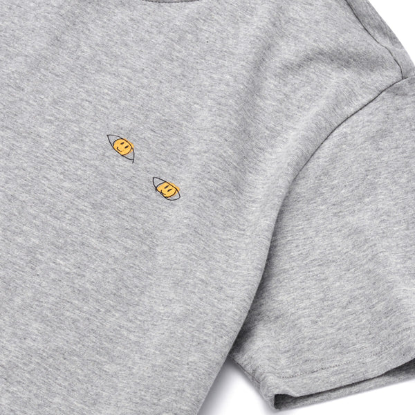ART OF SCRIBBLE EYES SHORT SLEEVE T-SHIRT GREY