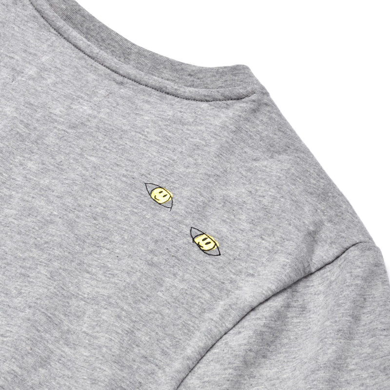 ART OF SCRIBBLE EYES SHORT SLEEVE T-SHIRT GREY