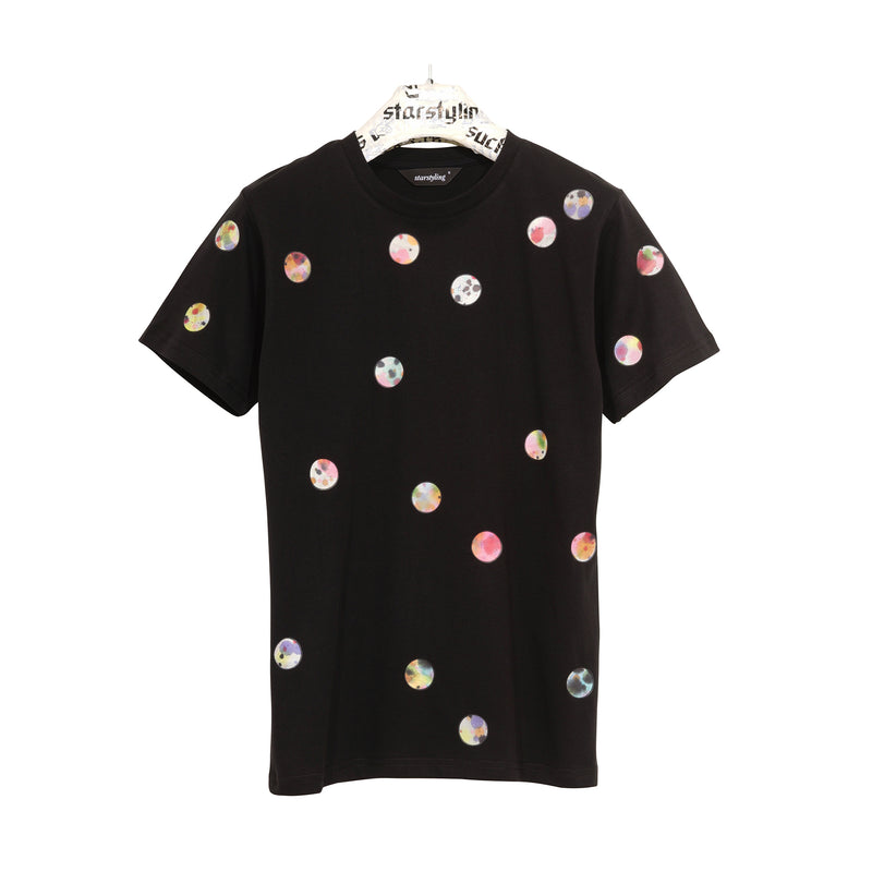 STARSTYLING POLLO POINTS T-SHIRT BLACK/MULTI