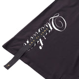 TEE LIBRARY QUESTION TAPE SHORT SLEEVE T-SHIRT BLACK