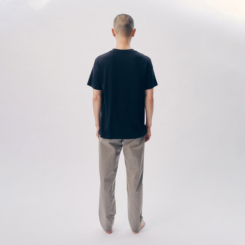 TEE LIBRARY QUESTION TAPE SHORT SLEEVE T-SHIRT BLACK