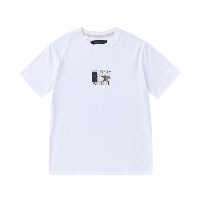 TEE LIBRARY MADNESS SHORT SLEEVE T-SHIRT WHITE
