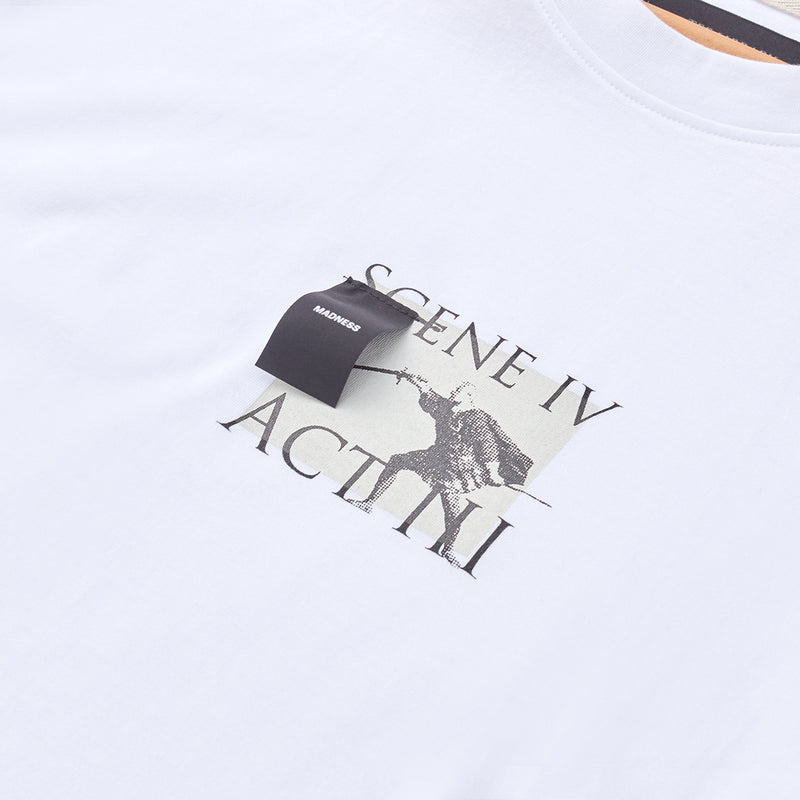 TEE LIBRARY MADNESS SHORT SLEEVE T-SHIRT WHITE