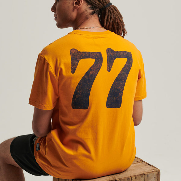 SUPERDRY VINTAGE COLLEGIATE TEE TRACK GOLD