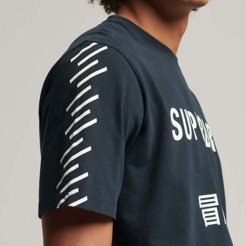 SUPERDRY CODE CORE SPORT TEE BLACK