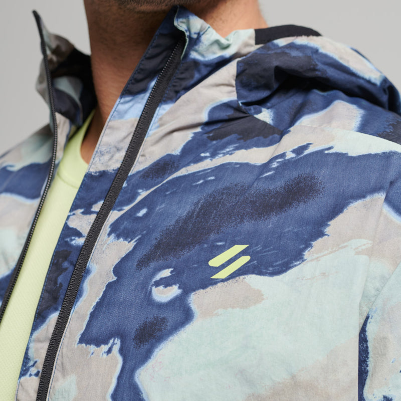 SUPERDRY RUN JACKET ABSTRACT CAMO