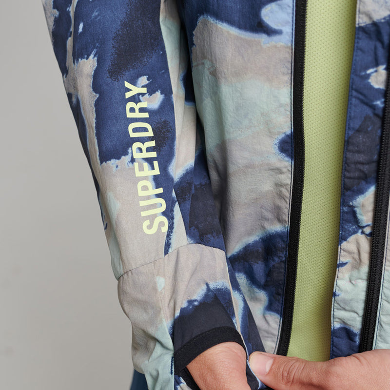 SUPERDRY RUN JACKET ABSTRACT CAMO