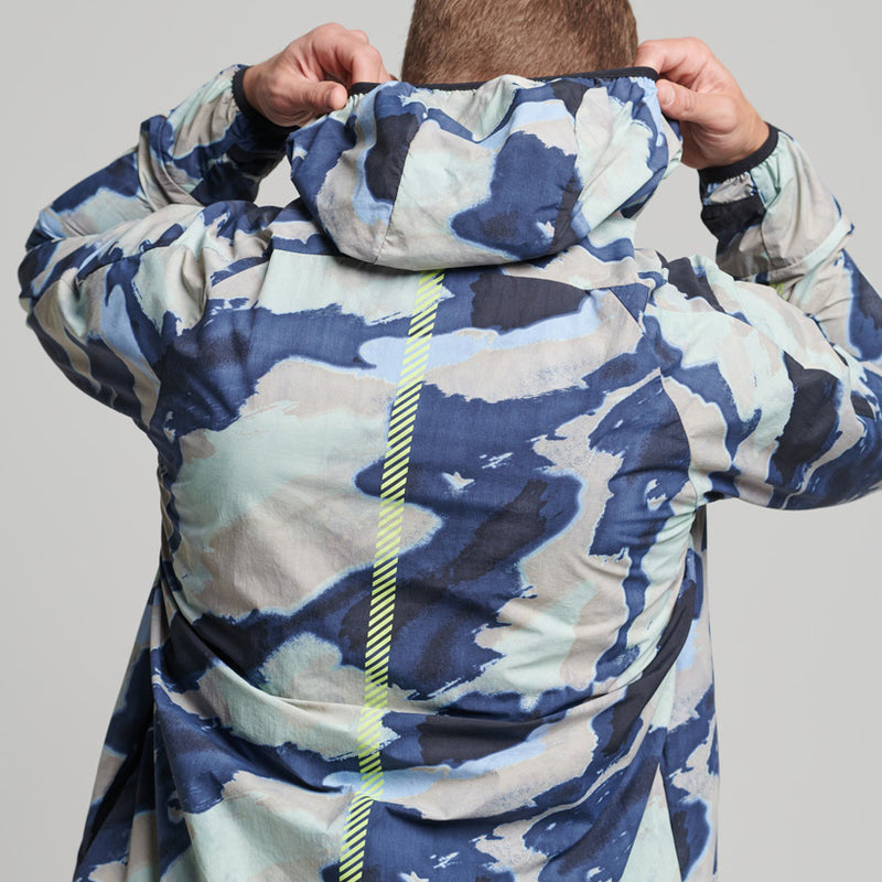 SUPERDRY RUN JACKET ABSTRACT CAMO