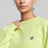 SUPERDRYCORE CREW SWEATSHIRT LIME YELLOW